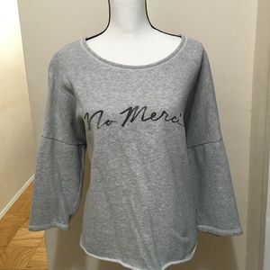 Long sleeve gray sweater